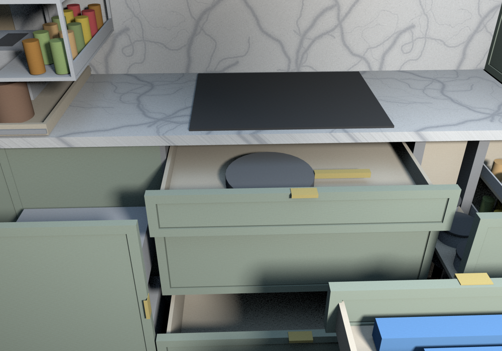 Everything open (v0.1.12), cooktop base from the island