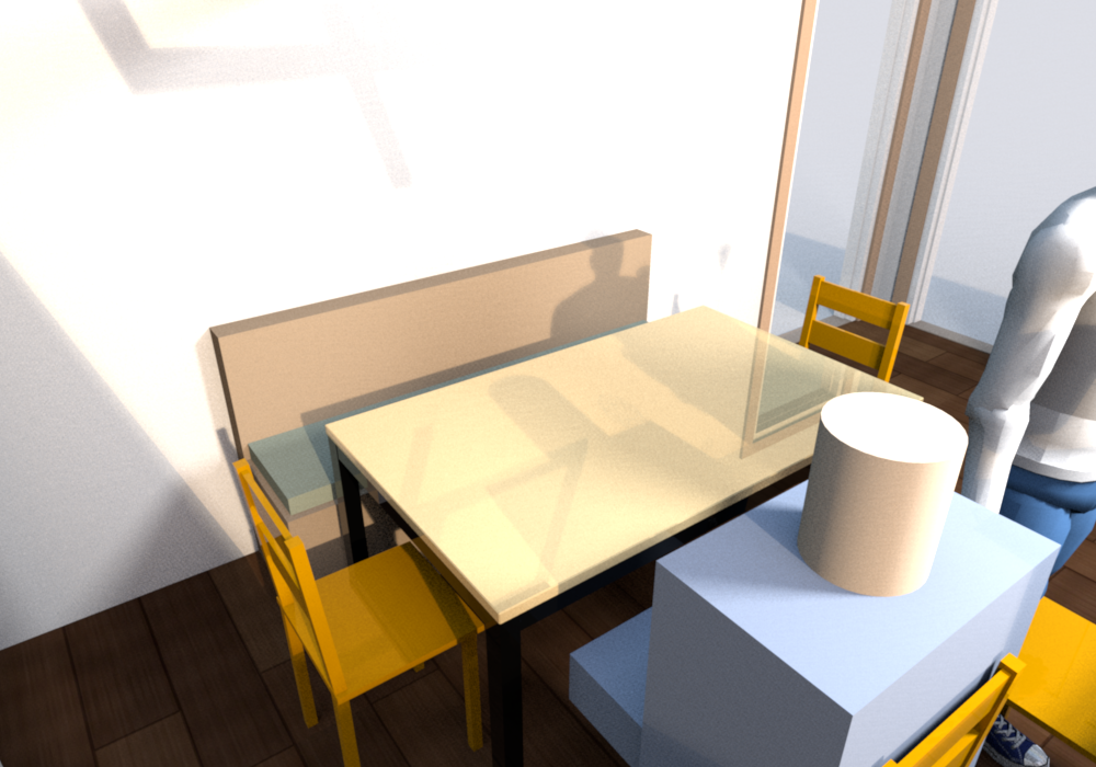 D: the 20 in banquette against the east wall, table 2 in off its front