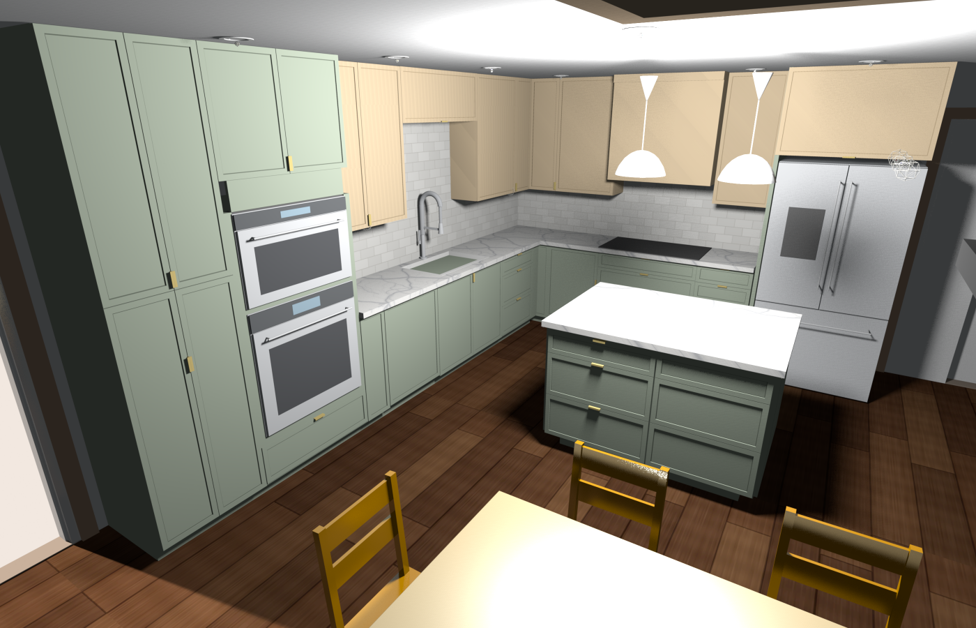 Option A, layout v0.1.16, from over the table